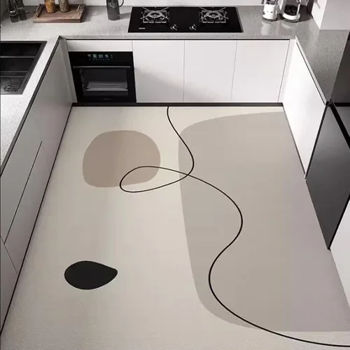 Miniatura 11 de Tapete de cocina, antideslizante, tapete de escritorio cómodo de pie, impermeable, antideslizante, alfombras de cocina absorbentes para cocina