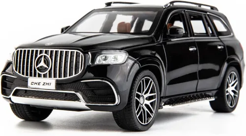 WAKAKAC Modelo de automóvil fundido a presión GLS63 AMG 1/24 aleación coleccionable de juguete con luz y sonido, vehículo de juguete para adultos y