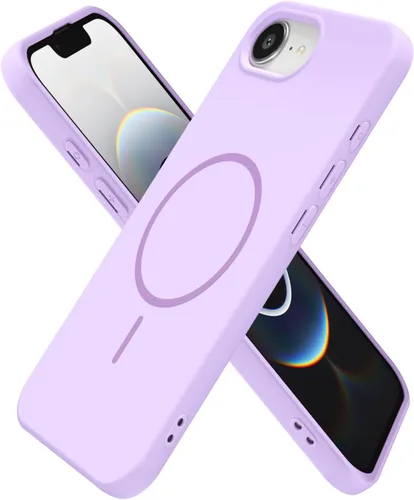 Miniatura 113 de oakxco Funda de silicona Mag Safe para iPhone 17 Pro Max, funda magnética delgada y fina compatible con carga inalámbrica MagSafe, bonita funda Negro