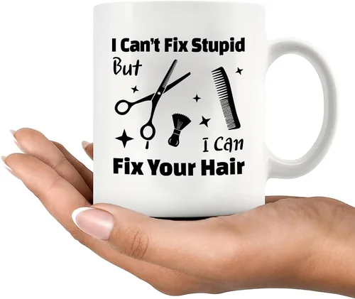 Miniatura 8 de Panvola I Can't Fix Stupid But I Can Fix Your Hair - Regalos divertidos para estilistas, regalo de graduación para peluquero, propietario