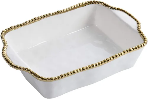 Miniatura 5 de Pampa Bay Plato para hornear pan de titanio de 10"x5" (Mapa, Salerno dorado)