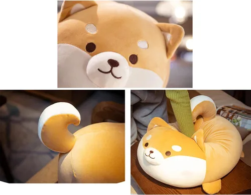 Miniatura 5 de Lindos y suaves animales de peluche para perros Shiba Inu, juguetes de peluche para perros Shiba Inu, almohada de peluche para perros Shiba Inu