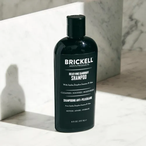 Miniatura 4 de Brickell Champú para hombre para aliviar la caspa para hombres, alivia y elimina la caspa con ácido salicílico, ziziphus joazeiro y aloe, 8 onzas