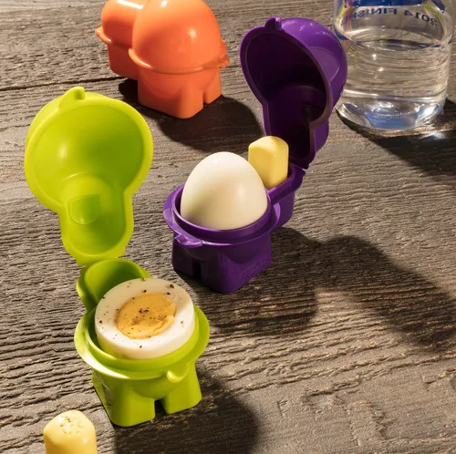 Miniatura 3 de Hutzler Recipiente para llevar huevo con salero, morado, huevo para llevar, morado