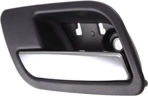 Miniatura 9 de Para GMC Yukon XL 1500 Manija de puerta interior trasera, bisel negro del lado del conductor con palanca cromada 2007-2014 Recorte: SLE/SLT/Denali