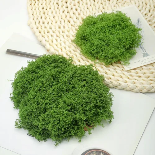 Miniatura 6 de Musgo artificial de 5.3 onzas/5.29 oz, musgo verde falso para plantas en maceta, manualidades, jardines de hadas, fiesta de boda