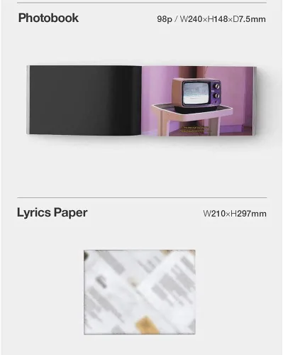 Miniatura 2 de Blackpink Rose First Single Album R (incluye tarjeta fotográfica oficial/póster de pedido anticipado incluido, plegado) Beneficio de pedido