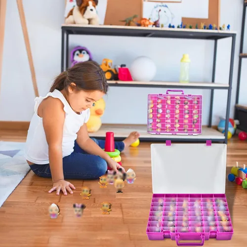 Miniatura 5 de Xuerdon Vitrina compatible con figuras coleccionables de Disney Doorables. Organizador de almacenamiento de juguetes para múltiples miradas