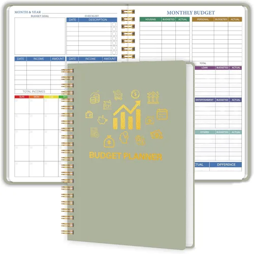 Miniatura 9 de Planificador de presupuesto - Calendario vertical de 12 meses de enero de 2026 a diciembre de 2026, 10 x 15 pulgadas, calendario colgante moderno