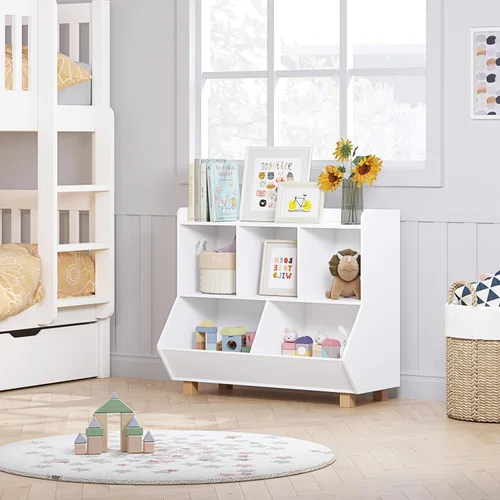 Miniatura 5 de UTEX - Organizador de almacenamiento de juguetes, estantería para niños y almacenamiento de juguetes con patas, organizador de almacenamiento de 5