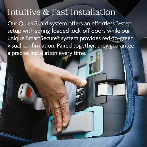 Miniatura 4 de UPPAbaby Rove - Asiento convertible para automóvil 2 en 1 trasero + orientado hacia adelante, instalación rápida y segura en 3 pasos, tecnología