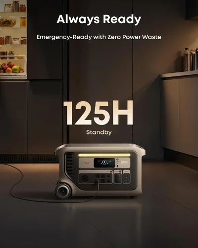 Miniatura 5 de Anker SOLIX Estación de energía portátil F3000 con 2 paneles solares de 400 W, 3,072 Wh, recarga de 6,000 W, ampliable a 24 kWh, generadores solares