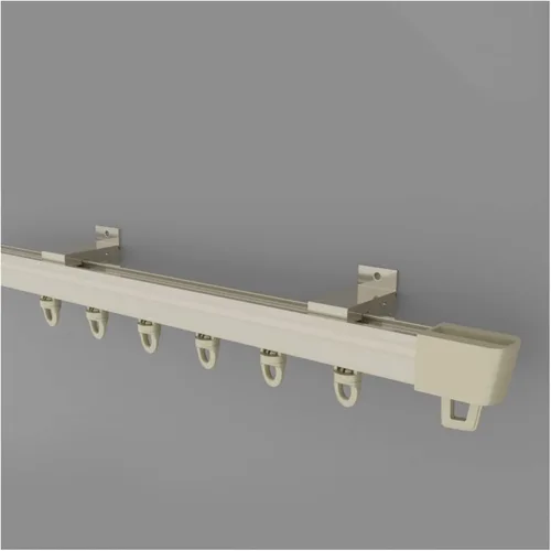 HAIXHX Cortina de techo clásica, divisor de habitación, aleación de aluminio resistente, montaje en techo/pared con accesorios (color : montaje en