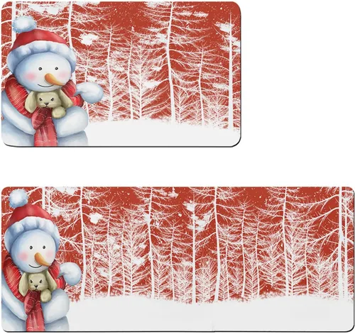 Miniatura 7 de Winter Sowman - Tapete de baño antideslizante, de secado rápido y absorbente, de tierra de diatomeas, fregadero, dormitorio, cocina, lavable, diseño