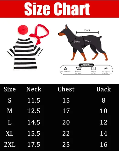 Miniatura 3 de Disfraz de artista para perro con sombrero divertido, ropa para mascotas, camisas para perros pequeños, camiseta de verano para cachorros (S) negro