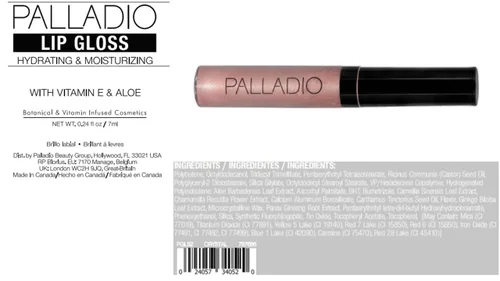 Miniatura 10 de Palladio Brillo de labios, brillo de labios no pegajoso, contiene vitamina E y aloe, ofrece un color intenso e hidratación, minimiza las arrugas