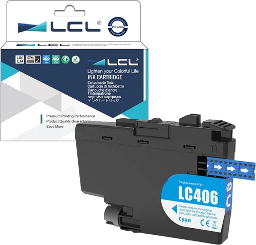 LCL LC 406 LC-406 Cartucho de tinta cian de alto rendimiento de repuesto para Brother LC406 LC406C para HL-JF1 MFC-J4335DW MFC-J4345DW MFC-J4535DW