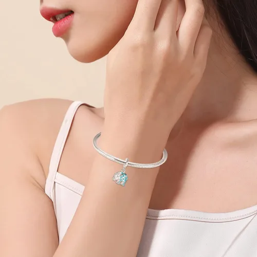 Miniatura 5 de Annmors Joyería de viaje en el mar para mujer, cuentas colgantes de plata de ley 925 con circonita cúbica, cuentas de joyería para niña, regalos