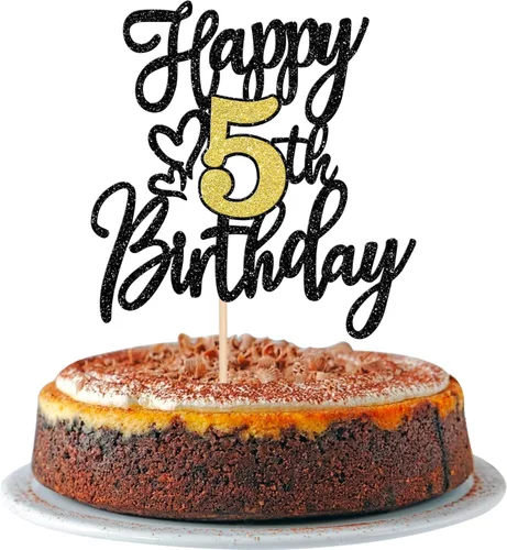 Miniatura 15 de 1 pieza de decoración para pastel de feliz cumpleaños número 30, negro dorado con purpurina, brindis por 30 años, palillo para pastel de cumpleaños