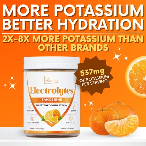 Miniatura 3 de Zero Sugar - Polvo de electrolitos de mandarina - Hidratación refrescante - Energía sin cafeína con todos los ingredientes naturales - Vegano Keto
