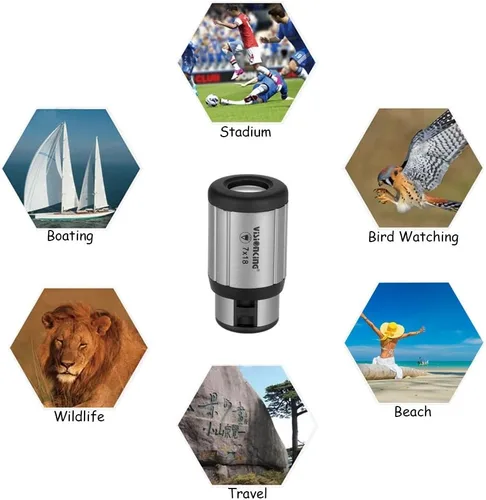 Miniatura 2 de Lixada Mini monocular monocular compacto alcance del bolsillo del telescopio ultraligero 18