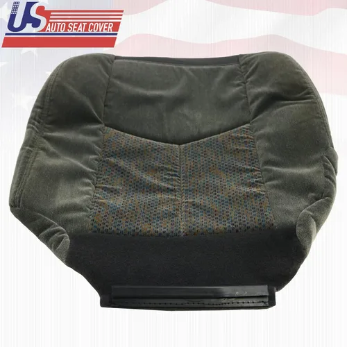 Miniatura 4 de 2003-2007 para Chevy Silverado 1500 2500 3500 Cubierta de asiento de tela inferior derecha Dk Gris