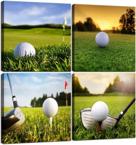 Miniatura 21 de Pankila Imágenes artísticas para pared de campo de golf, póster en lienzo impreso de golf de Estados Unidos, decoración de pared para sala de estar