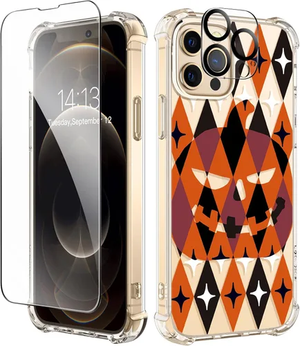 Miniatura 97 de GVIEWIN - Funda floral para iPhone 14 de 6.1 pulgadas, protector de pantalla + protector de lente de cámara, no se amarillenta, a prueba de golpes