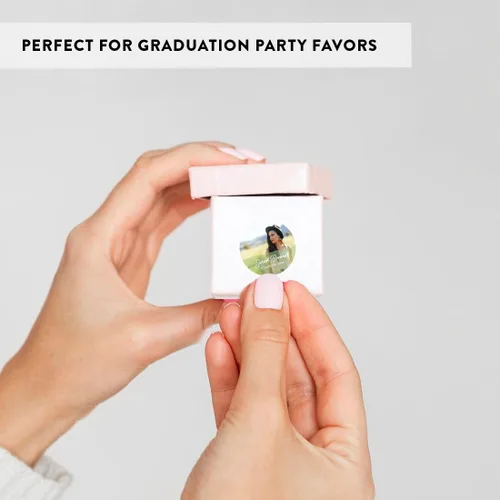 Miniatura 6 de Andaz Press Colección de graduación personalizada con fotos, etiquetas de gota de chocolate para besos, paquete de 216, imagen personalizada