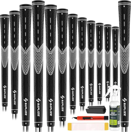 Miniatura 15 de SAPLIZE Golf Grips Set of 13, Bundle with Tapes or Full Regripping Kit, Jumbo / Mid / Standard / Undersize, Women / Men Anti-slip Rubber Golf Club