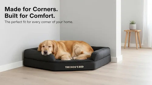 Miniatura 4 de The Dog's Bed - Cama ortopédica de espuma viscoelástica para perro, superficie relajante, espuma certificada por CertiPUR, tela de felpa, felpa