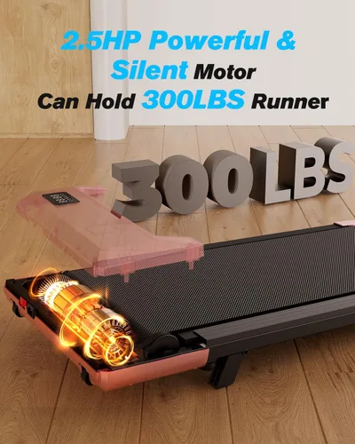 Miniatura 4 de SupeRun Almohadilla para caminar, caminadora para debajo del escritorio, caminadora portátil 3 en 1 con control remoto y pantalla LED, máquina