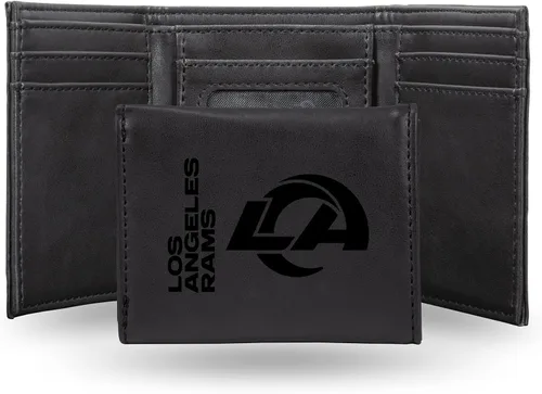 Miniatura 16 de Rico Industries Billetera marrón con grabado láser de la NFL, Baltimore Ravens, Trifold