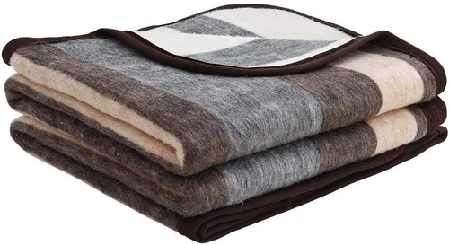 Alpaca Warehouse Manta de lana de oveja y alpaca 100% natural, tamaño matrimonial/queen, gruesa, pesada, cómoda y cálida, ideal para uso en