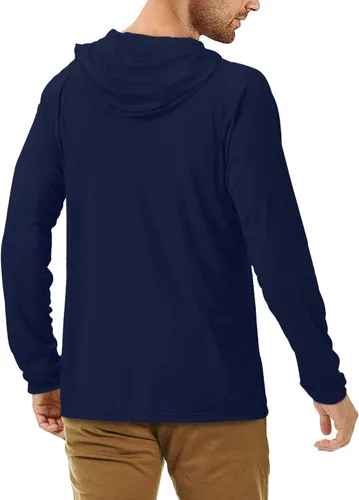 Miniatura 2 de Roadbox - Camisetas de pesca para hombres, FPU +50, de manga larga, con protección solar, con máscarasin máscara, para uso en exteriores, senderismo