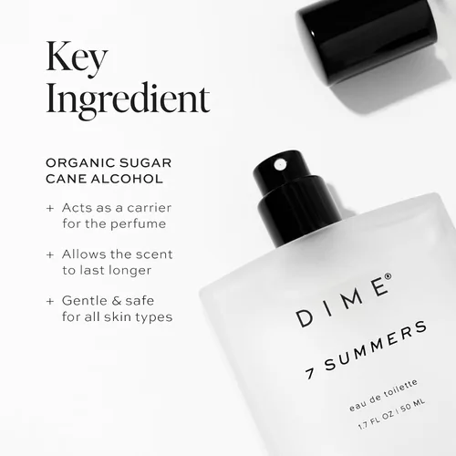Miniatura 5 de DIME Beauty 7 Summers - Perfume para mujer – Eau de Toilette floral dulce con bergamota, orquídea vainilla y coco, fragancia limpia, vegana, libre