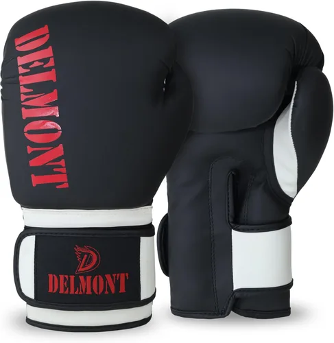 Miniatura 11 de Delmont Guantes de boxeo para hombres y mujeres – Bolsa pesada, guantes de kickboxing, sparring y entrenamiento con acolchado multicapa, soporte