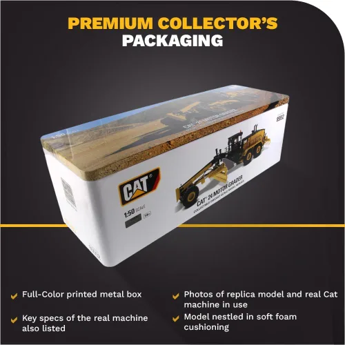 Miniatura 6 de Diecast Masters Motoniveladora Caterpillar 24 - Serie High Line Escala 1/50