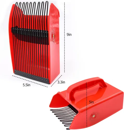 Miniatura 5 de Paquete de 1/2/4 Recogedor de Bayas, con Peine Metálico y Mango Ergonómico para Recoger Bayas con Mayor Facilidad 1 Paquete