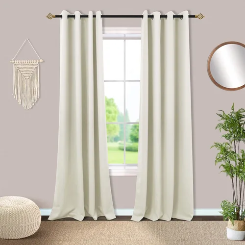 Miniatura 10 de Mrs.Naturall Cortinas Azul Real para Dormitorio, Cortinas Opacas Cortas Medianas Azul Cobalto para Cocina Decoración de Habitación de Adolescentes