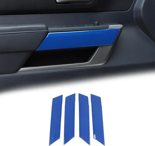 Miniatura 9 de Tira de decoración de panel de puerta interior de automóvil ABS para Toyota Tundra 2022 Protección de la puerta del automóvil, accesorios de moldura