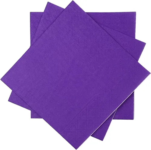 Miniatura 51 de Servilletas de cóctel azules 6 colores 5 * 5 pulgadas servilletas desechables de papel para cóctel, boda, cena, fiesta de cumpleaños, postre, vino