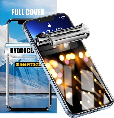 Miniatura 7 de LOOKSEVEN Paquete de 2 protectores de pantalla de hidrogel de privacidad para iPhone 15 Pro, película protectora de TPU de alta sensibilidad