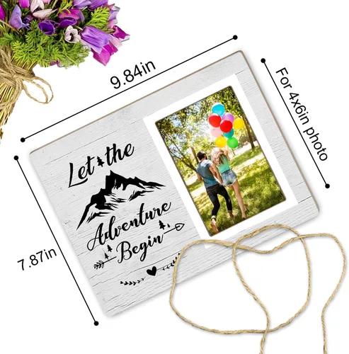 Miniatura 2 de Marcos de fotos de compromiso, regalos de boda para parejas comprometidas, regalos de compromiso para amigos, regalos de felicitación para parejas