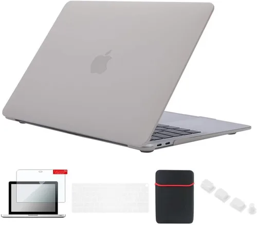 Miniatura 30 de Pack 5 en 1 de carcasa para MacBook Air, de Se7enline, de plástico duro, tacto suave, con protector de teclado de silicón, protector de pantalla