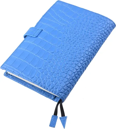 Miniatura 6 de Funda de planificador B6 de cuero auténtico, organizador personal con bucle para bolígrafo, ranuras para tarjetas, bolsillos con cremallera