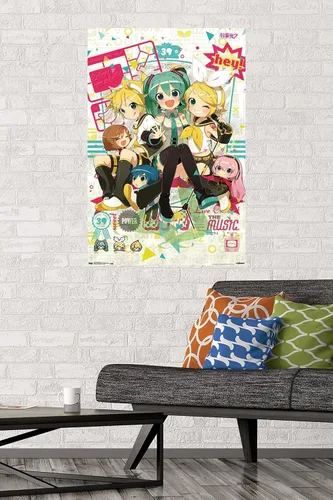 Miniatura 2 de Trends International Hatsune Miku Hey - Póster de pared (22.375 x 34 pulgadas)