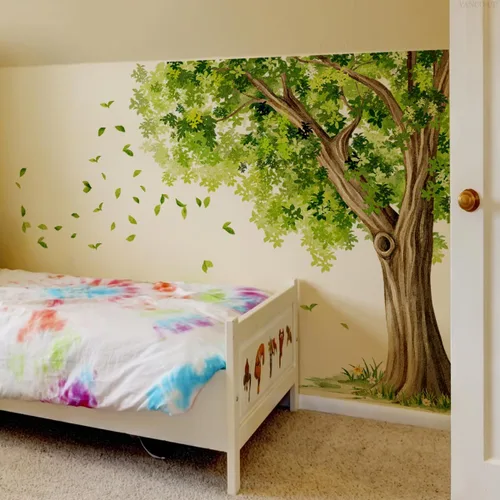 Miniatura 9 de Calcomanías Educativas de Animales de Safari Grandes para Pared, Adhesivos de Animales de la Selva, Pegatinas de León, Panda, Jirafa, Mono, Tigre
