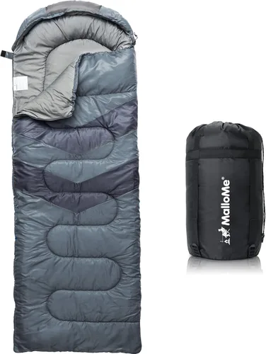 Miniatura 10 de MalloMe Sacos de dormir para adultos para clima frío y cálido, saco de dormir para mochileros para niños de 10 a 12 años, niñas, niños, ligeros