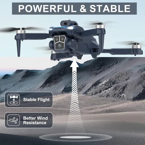 Miniatura 6 de Dron F179 con cámara 1080P, motores sin escobillas, control de evitación de obstáculos y WIFI, vuelo de trayectoria, giro 3D, posicionamiento